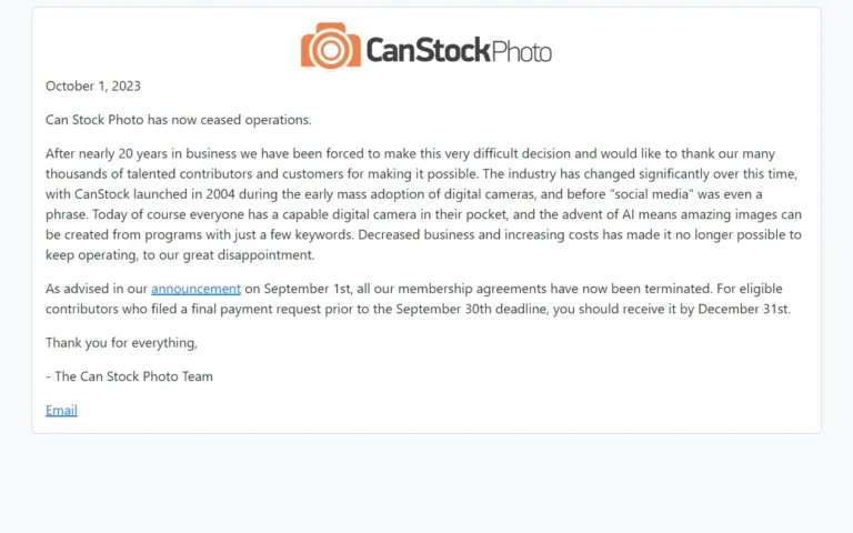 CanStockPhoto's homepage