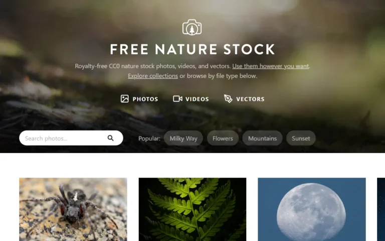 Free Nature Stock's homepage