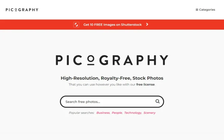 Picography's homepage