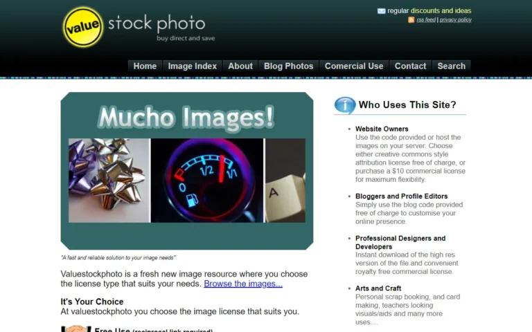 ValueStockPhoto's homepage